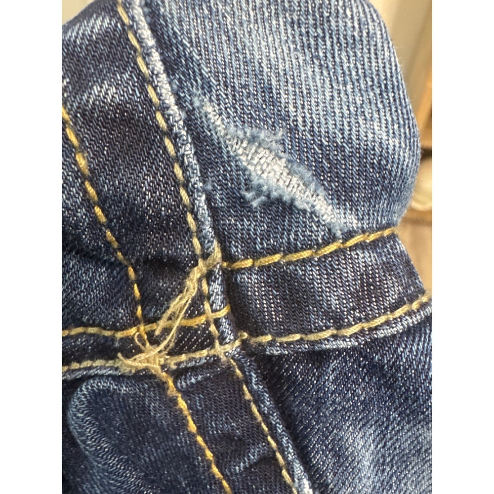 Women’s Dark Wash Bootcut Jeans - Blue - Picture 7 of 9